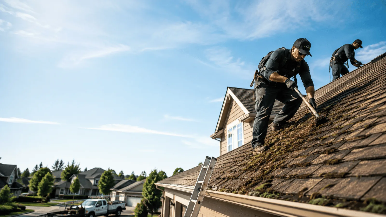 Roof Moss Removal in Big Bend, WI near me